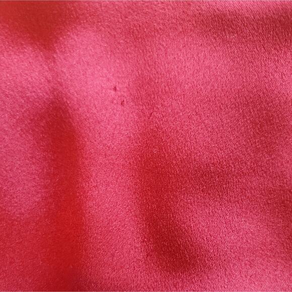 Show Me Your Mumu Noel Wrap Maxi Luxe Satin Ruby Red Dress, Sz XXS with FLAWS - Picture 14 of 16